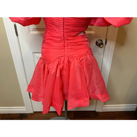 Aje Rouge Pink Joan Puff Sleeve Mini Dress $455, Size 2 | 6 (AUS) - Picture 10 of 11